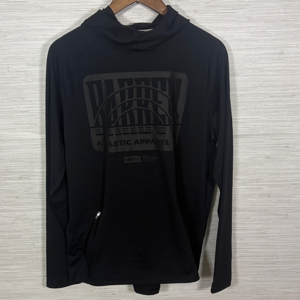 Barbell Apparel Men's Black Hoodie Sz.M